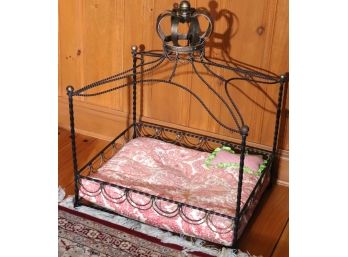 Fit For Pet Royalty, An Adorable Metal Canopy Pet Bed.