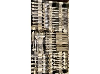 English Sheffield Sterling Flatware  Set