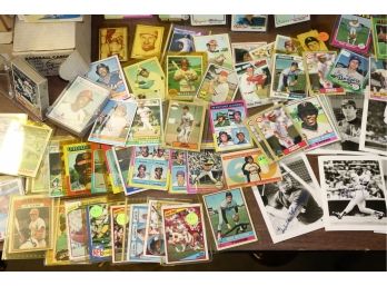 Mixed Lot Of Assorted Baseball Cards And Signed Pictures