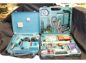 Makita Drill ( No Batteries ) And Multi Purpose Tool Set With Cas