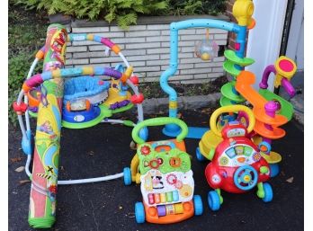 Lot Of Assorted Toddler Toys Includes Push Toys, Play Set And Bouncer