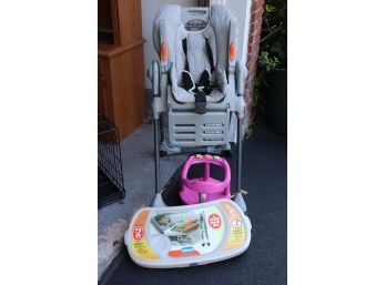 Polly Baby High Chair And Pink Seat