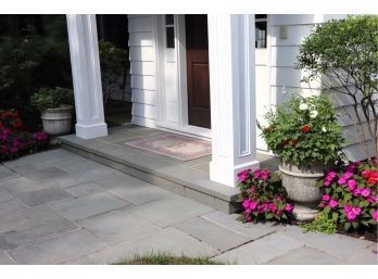 Pair Of Heavy Outdoor Cement Planters