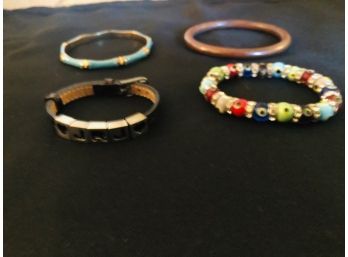 6 Fun Costume Bracelets, Casual Jewelry, Mahjong Bracelet, Shell Bracelet