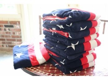 Set Of 10 Frontgate Oversized Americana Beach Towels