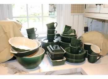 Lot Of Green Emile Henry France China