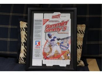 Sammy Sosa Autographed 'Slammin' Sammy's' Chicago Cubs Picture