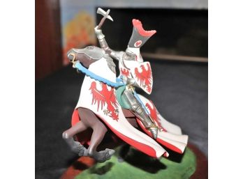 Highly Detailed Hand Painted Heraldic Miniatures Metal Knights Signed Brian Rodden No. 1/1988