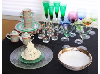 Assorted Christmas & Colorful Decorative Tabletop Accessories