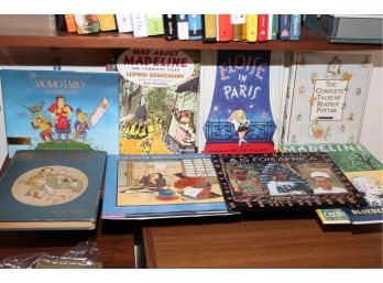 COLLECTION OF CHILDRENS BOOKS TITLES INCLUDE MOMOTARO THE PEACH BOY, MAD ABOUT MADELINE & ELOISE IN PARIS