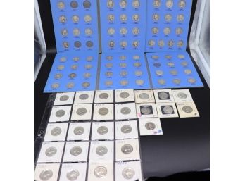 COLLECTION OF 95 SILVER WASHINGTON HEAD QUARTERS (1932-1964)  CAN SHIP