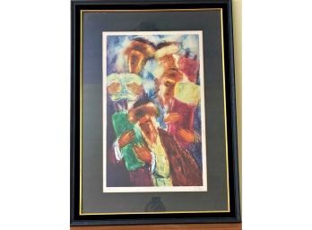 Signed Print By Artist Reuven Rubin 85/150