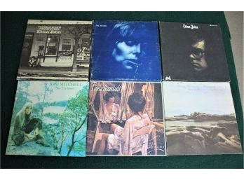 12 Vintage Records - Joni Mitchell, James Taylor Mud Slide Slim, Elton John Tumbleweed Connection See Pics