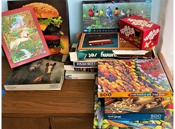 Vintage Board Games & Puzzles Includes Monopoly, Clue & Parcheesi