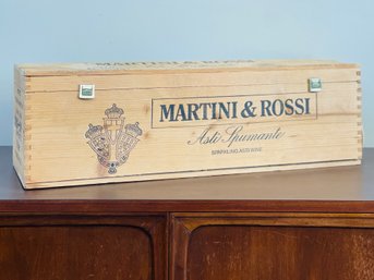 Martini & Rossi 6 Liter Champagne Wood Box