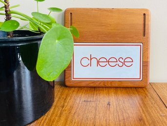 1980s Teak And Tile Cheese Board