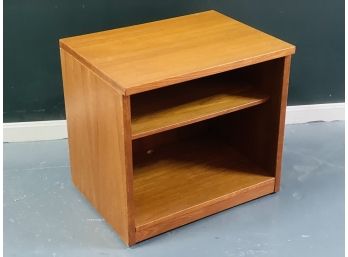 Vintage Jesper International Rolling Teak Media Cabinet (Denmark)