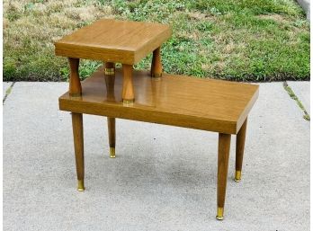 Mid Century Modern 2-tier End Table