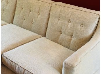 Vintage 1960s Lemongrass Color Green Couch