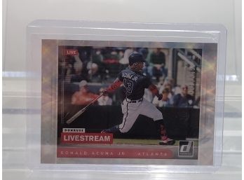 2021 PANINI DONRUSS - LIVESTREAM- RAPTURE # LS5 _ Ronal Acuna Jr.