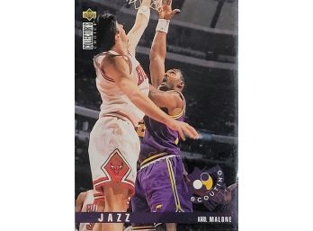 1995-96 Upper Deck Collector's Choice Karl Malone Utah Jazz Scouting #137 HOF!!!