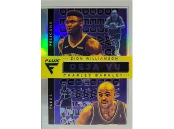 2020-21 Flux Deja Vu Zion Williamson Pelicans / Charles Barkley 76ers Prizm #1