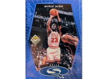 1998 UD Choice StarQuest Blue Basketball Card (1998-99) #SQ30 Michael Jordan