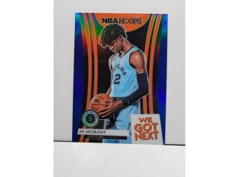 Ja Morant 2019-20 NBA Hoops Premium Stock Blue Prizm We Got Next Rookie RC #19