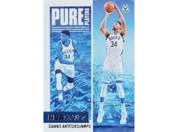 Pure Players Giannis Antetokounmpo # 5 2021-22 Panini NBA Hoops Basketball Card