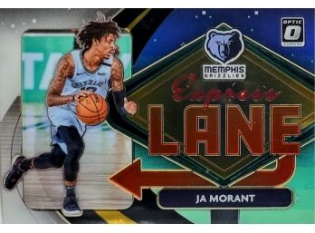 2020-21 Donruss Optic Ja Morant Express Lane Blue Insert Prizm #1 Grizzlies