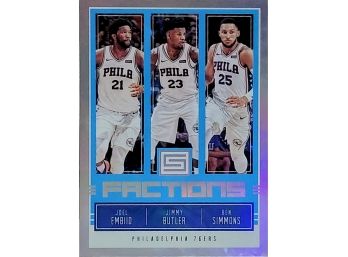 2018-19 Panini Status Factions #1 Ben Simmons Jimmy Butler Joel Embiid /BLUE