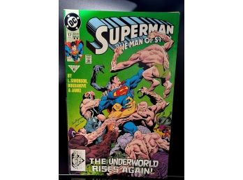 SUPERMAN THE MAN OF STEEL #17-FIRST DOOMSDAY CAMEO-DC-NM-HIGH GRADE!