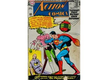 Action Comics #335 Comic Book 1966 Superman Brainiac & Luthor Cover