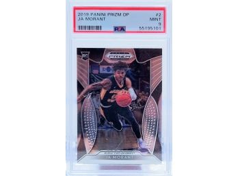 2019-20 Panini Prizm Draft Picks Ja Morant #2 PSA 9 MINT Rookie RC