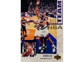 1994-95 UPPER DECK BASKETBALL #17 CHARLES BARKLEY ALL NBA TEAM - NEAR MINT