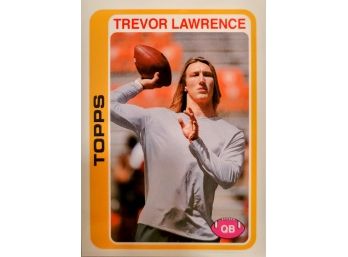 2021 Topps Trevor Lawrence RC #18 1978 Topps Football Design