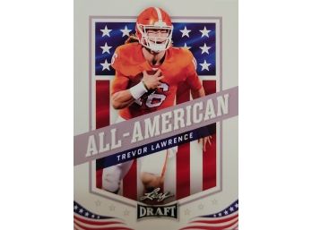 TREVOR LAWRENCE 2021 Leaf Draft XRC All-American ROOKIE #1 Jacksonville Jaguars