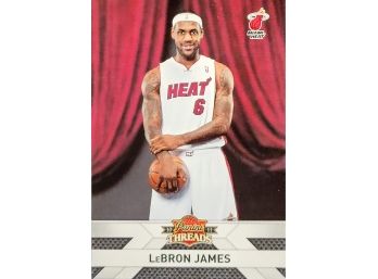 2010-11 Panini Threads #138 LeBron James Heat NBA Basketball Card NM-MT