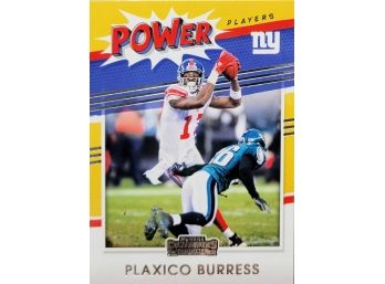 2021 PANINI CONTENDERS POWER PLAYERS #7 PLAXICO BURRESS  NY GIANTS