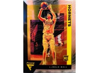 2020-21 Panini Flux LaMelo Ball Rookie Card #201 Hornets RC