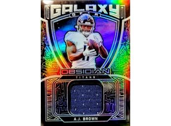 2021 Obsidian Football A.J. Brown Galaxy Gear Patch /75 #GG-AJ Titans