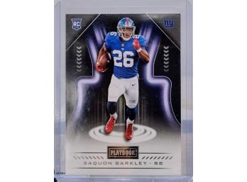 2018 Panini Playbook SAQUON BARKLEY Rookie RC #111 New York Giants