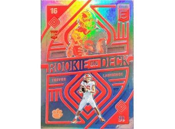 2021 Donruss Elite Trevor Lawrence RC Rookie On Deck Insert #RD1 Jacksonville