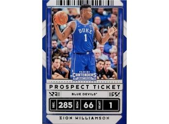 2020 PANINI CONTENDERS DRAFT PICKS ZION WILLIAMSON NEW ORLEANS PELICANS