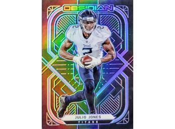 2021 PANINI OBSIDIAN JULIO JONES #97 TENNESSEE TITANS /100