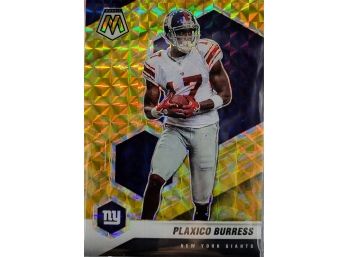 2021 Panini Mosaic Plaxico Burress Yellow Reactive Mosaic Prizm Card #151