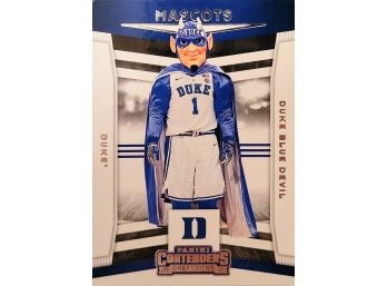 2020-21 Panini Contenders Draft Picks Mascots #14 Duke Blue Devil