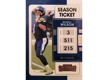 2021 Panini Contenders NFL Russell Wilson Seattle Seahawks #85