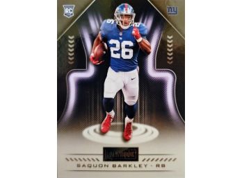 SAQUON BARKLEY ROOKIE CARD 2018 Panini Playbook New York Giants Football RC