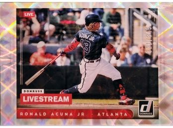 Ronald Acuna Jr Livestream Rapture Parallel Short Print  321/349